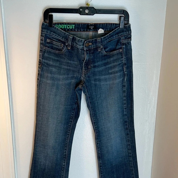 J.Crew Factory, 27S, stretch boot cut, mid rise, five pocket button zip denim - Picture 3 of 10